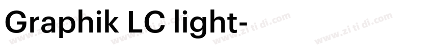Graphik LC light字体转换